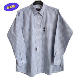 18 36/37 Traveler Shirt Blue Check Yellow White Jos A Bank New Mens Size Point